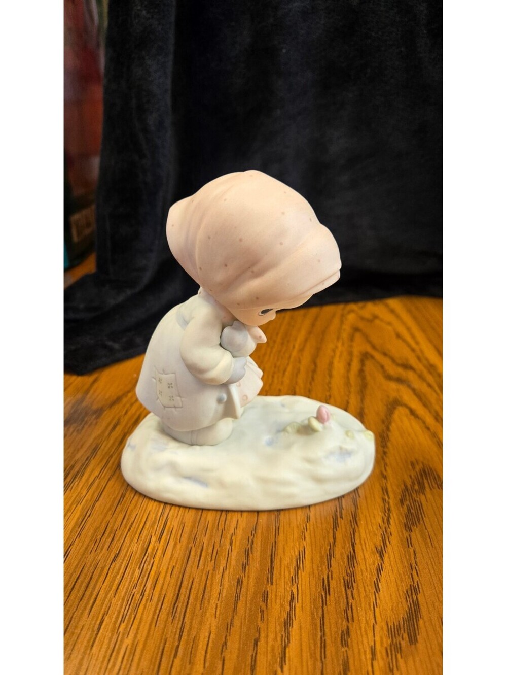 Precious Moments February Figurine - Porcelain Girl with Flowers